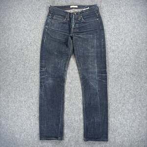 Unbranded Brand UB101 Skinny Fit 14.5oz Sanforized Indigo Selvedge Jeans 30x30
